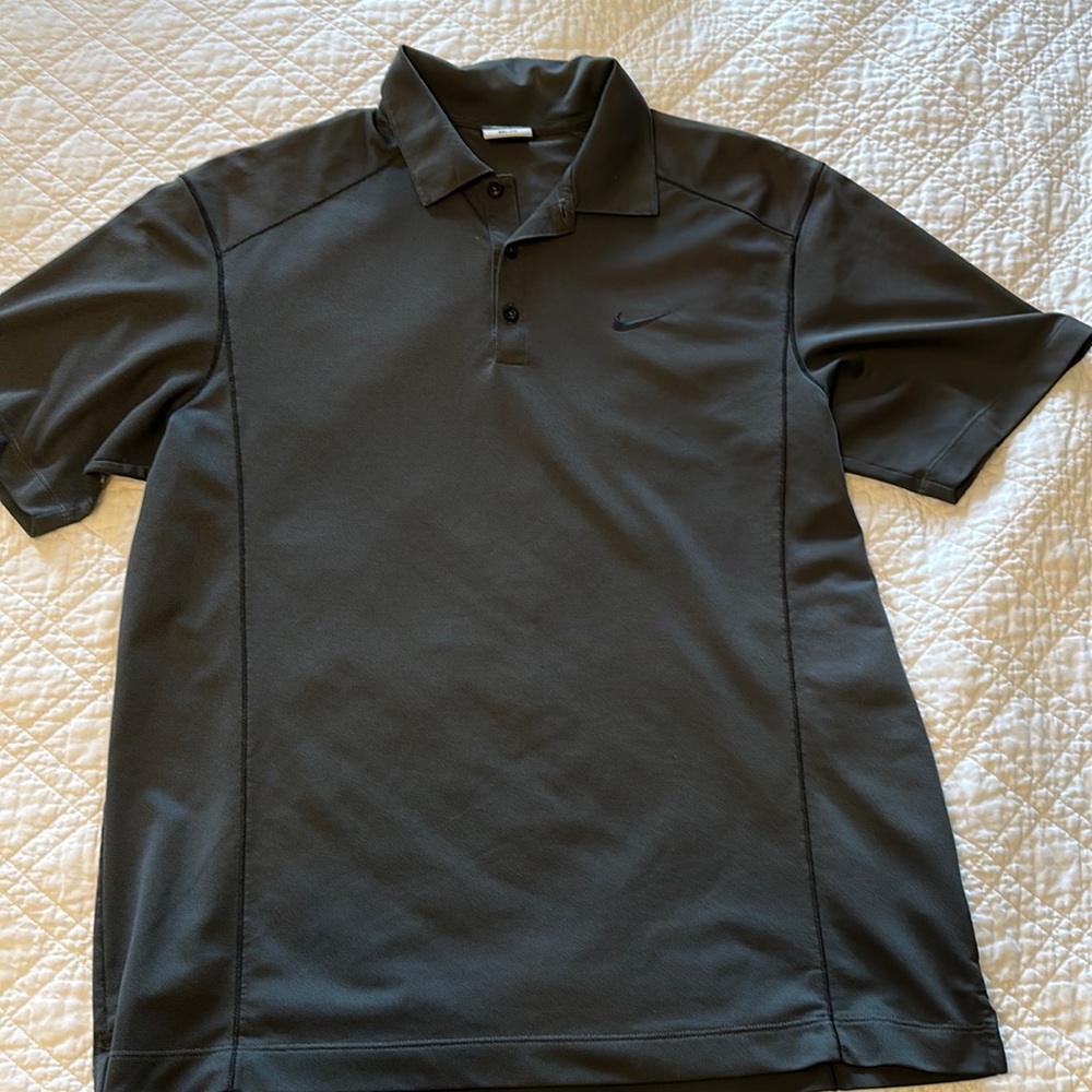 Gray NikeGolf polo.